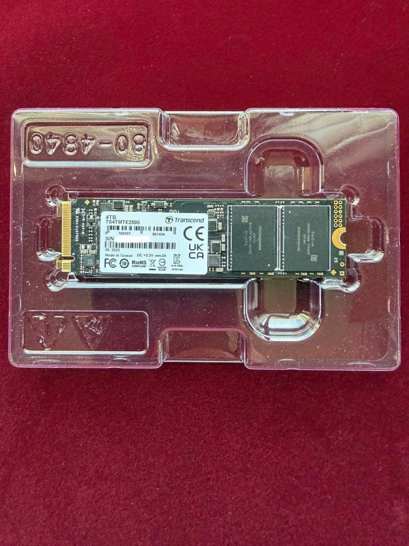 【値下げ】トランセンド MTE250S 4TB m.2 SSD
