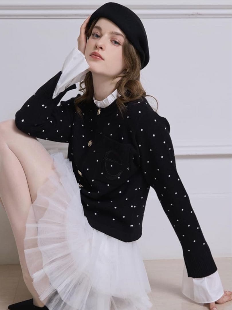 【新品】eimy istoire♡Attached collar カーディガン
