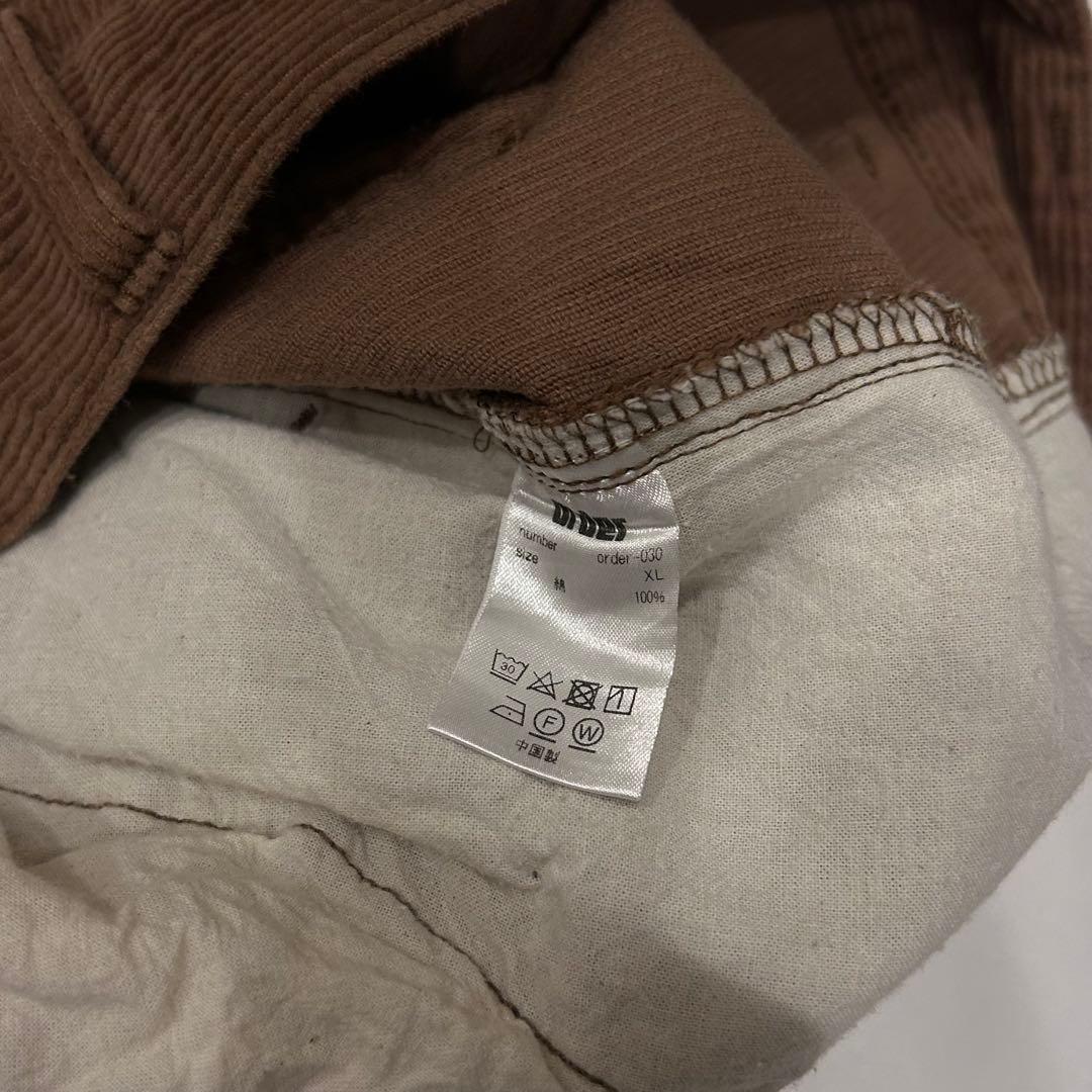 パンツ order Loose corduroy pants \"BROWN\"