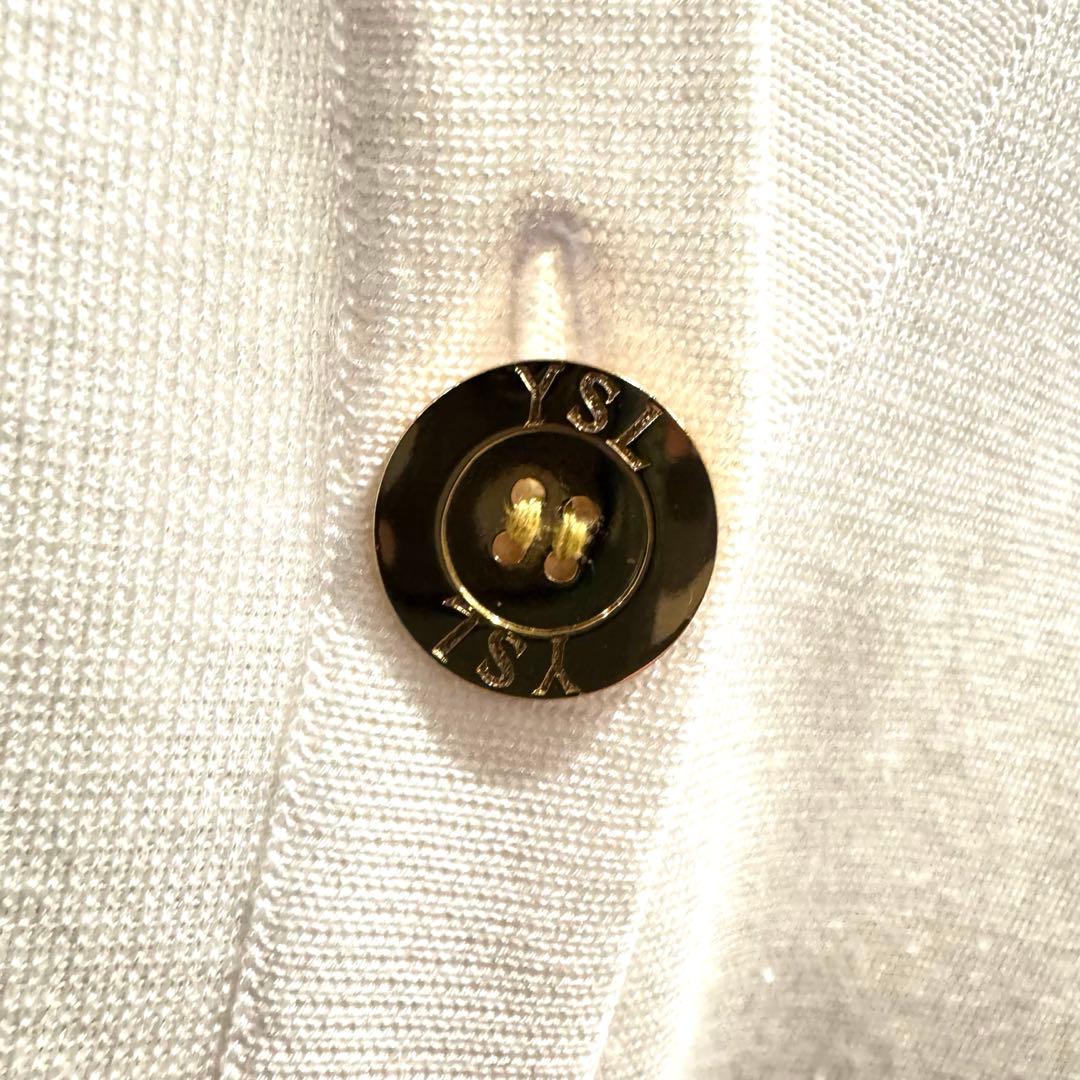イヴ・サンローラン YVES SAINT LAURENT ロゴ　カーディガン