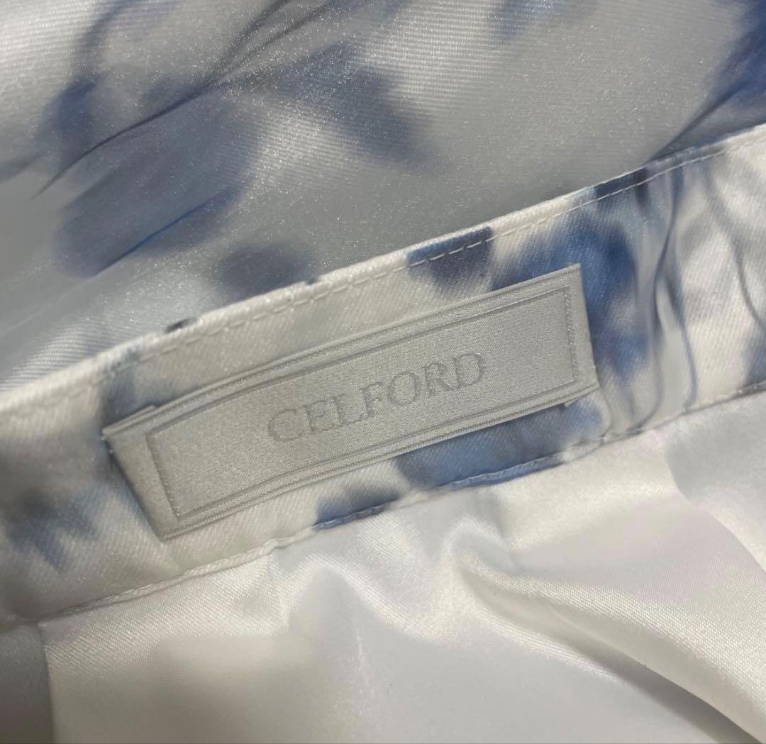 CELFORD レイヤードフラワープリントスカート