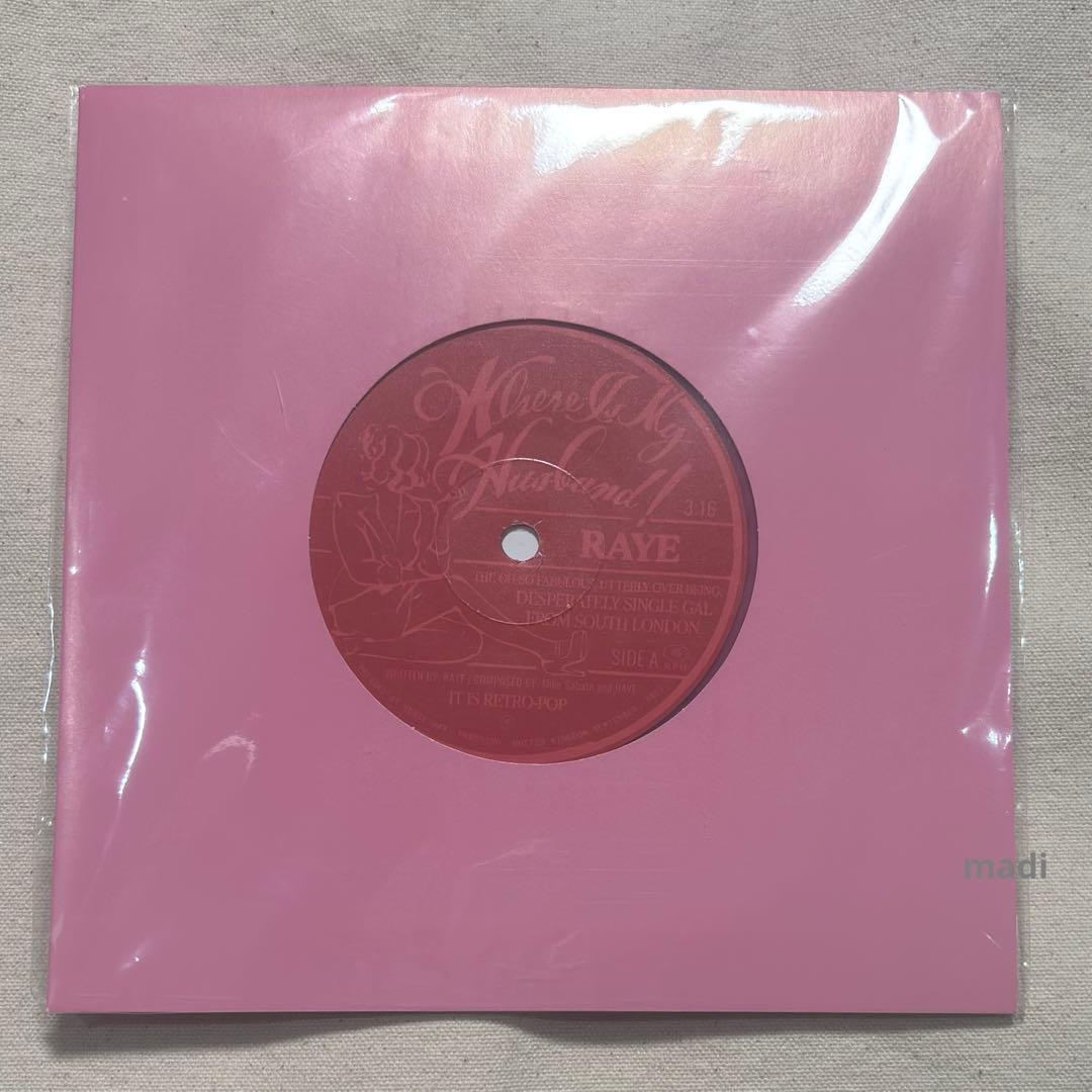 Raye Where is my husband vinyl 7インチ　レコード