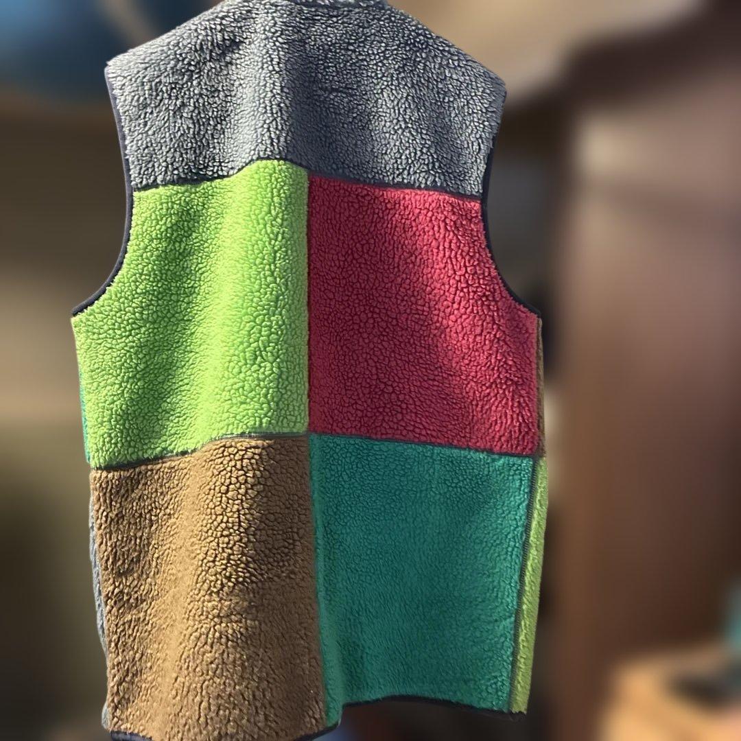 Patagonia パタゴニア ベスト パッチワーク レトロX L