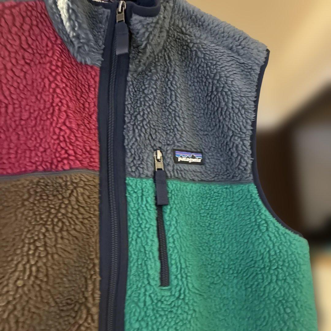 Patagonia パタゴニア ベスト パッチワーク レトロX L
