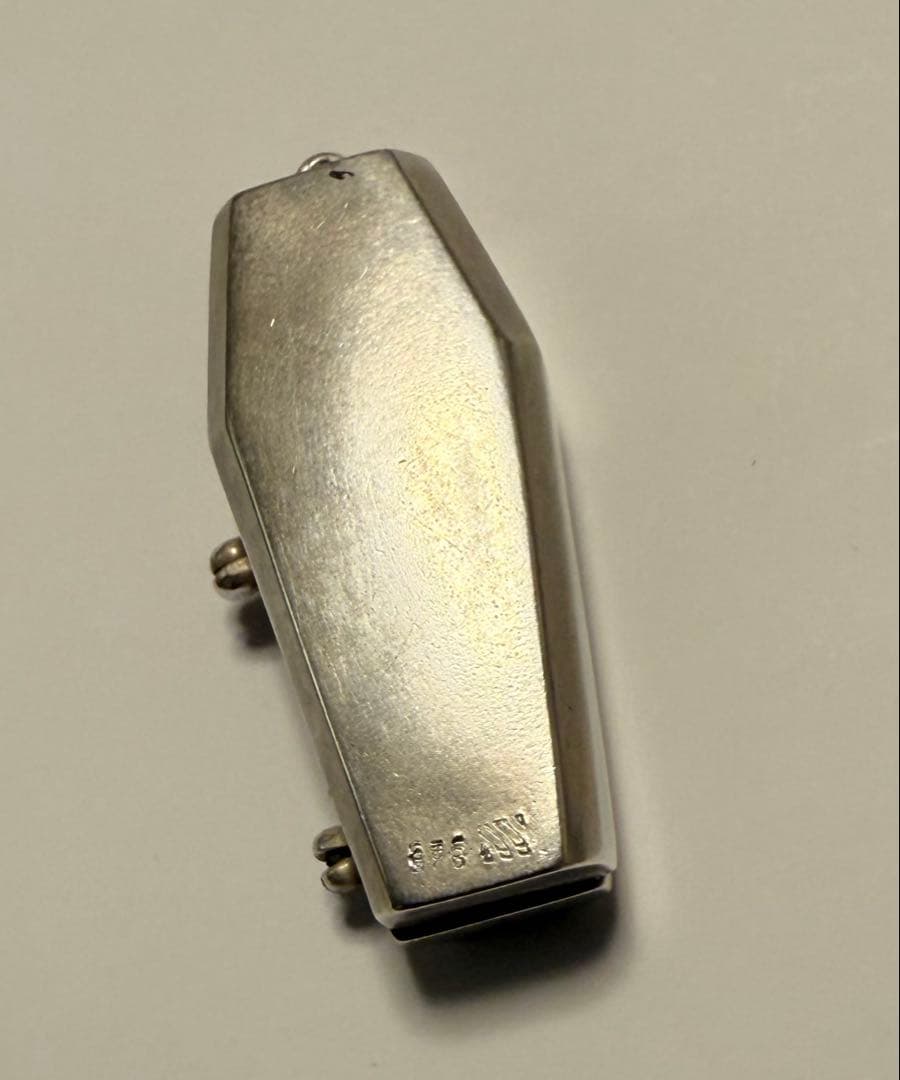 80’s ヴィンテージシルバーアクセサリー　ペンダントヘッド　棺桶　クロス