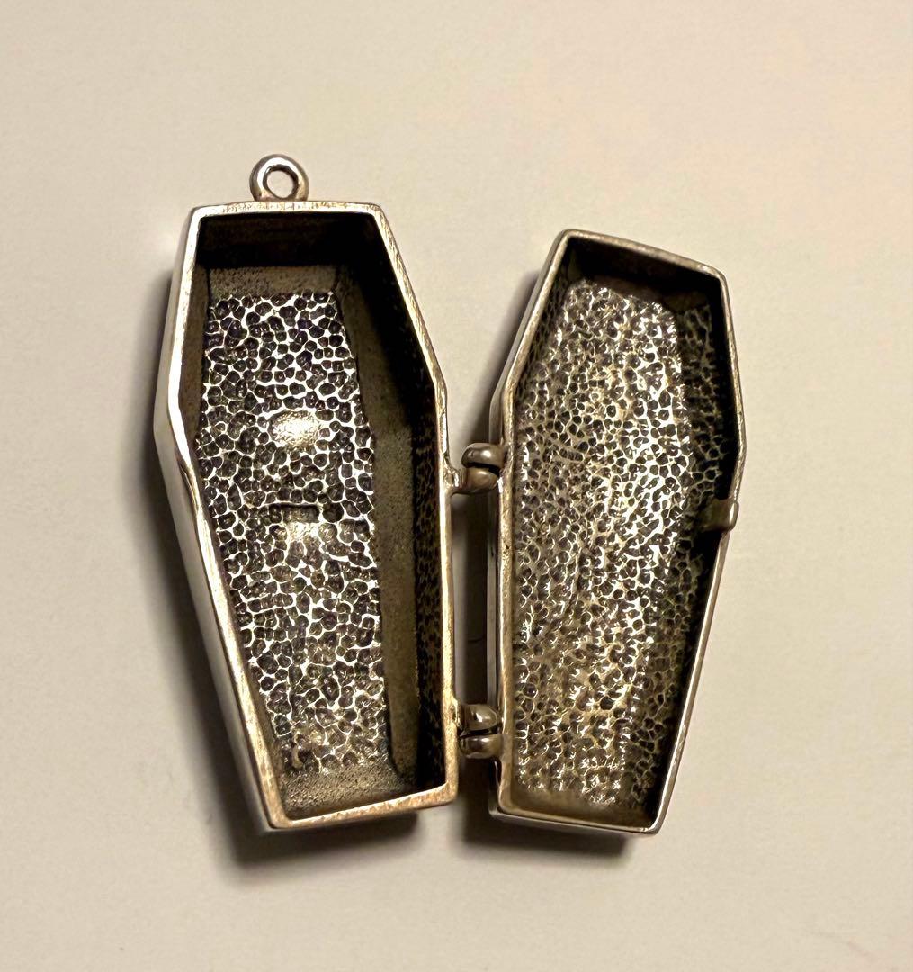80’s ヴィンテージシルバーアクセサリー　ペンダントヘッド　棺桶　クロス