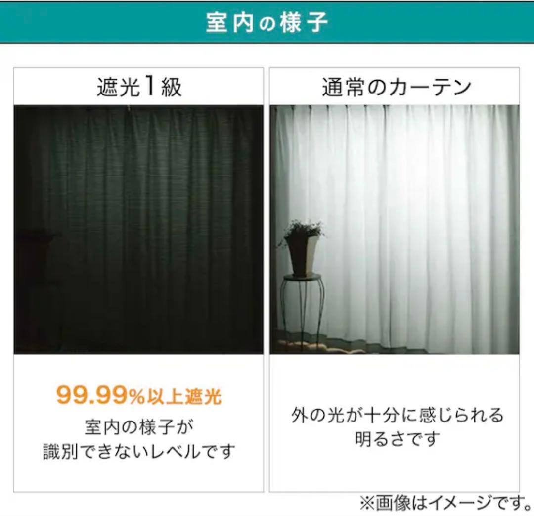 【新品未使用】遮光1級　ドレープカーテン　ニトリ/リラ/アイボリー100X220