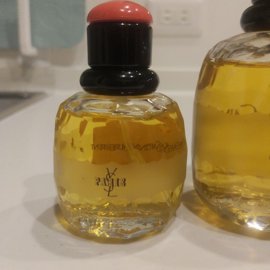 残量たっぷりイブサンローランパリオードトワレ50ml　125mlセット日本語表記