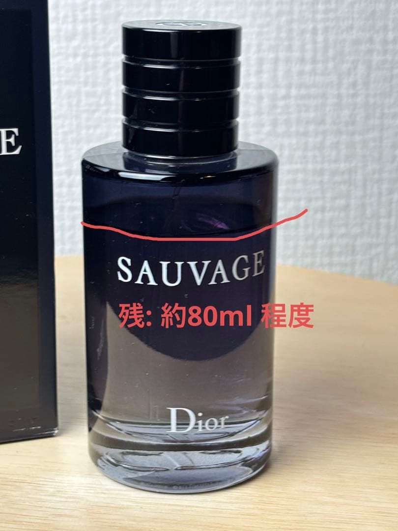 Dior SAUVAGE Toilette100ml-残り80ml程