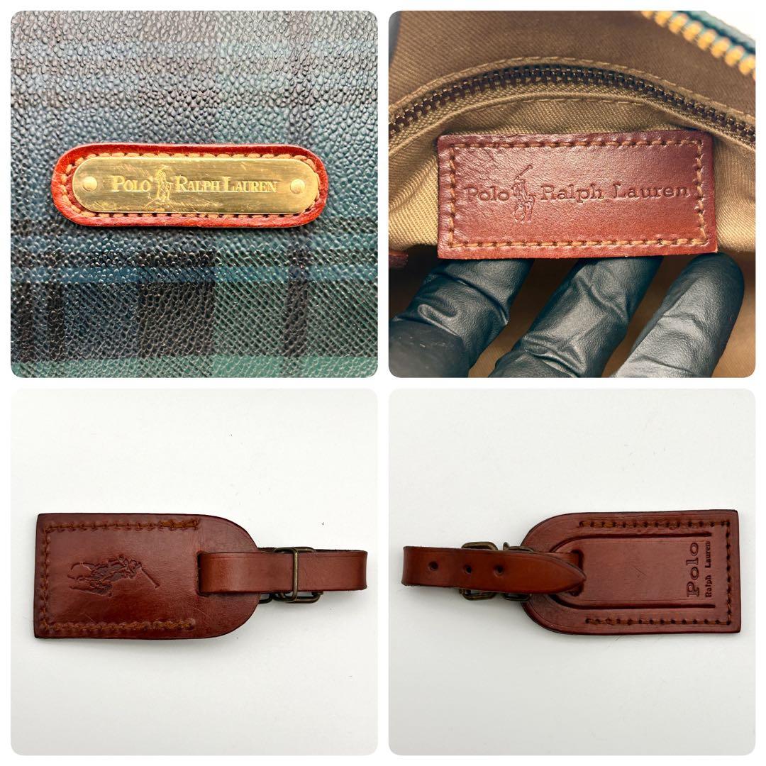 ✨極美品✨ラルフローレン 2WAY ボストンバッグ ミニ 希少 チェック ポロ