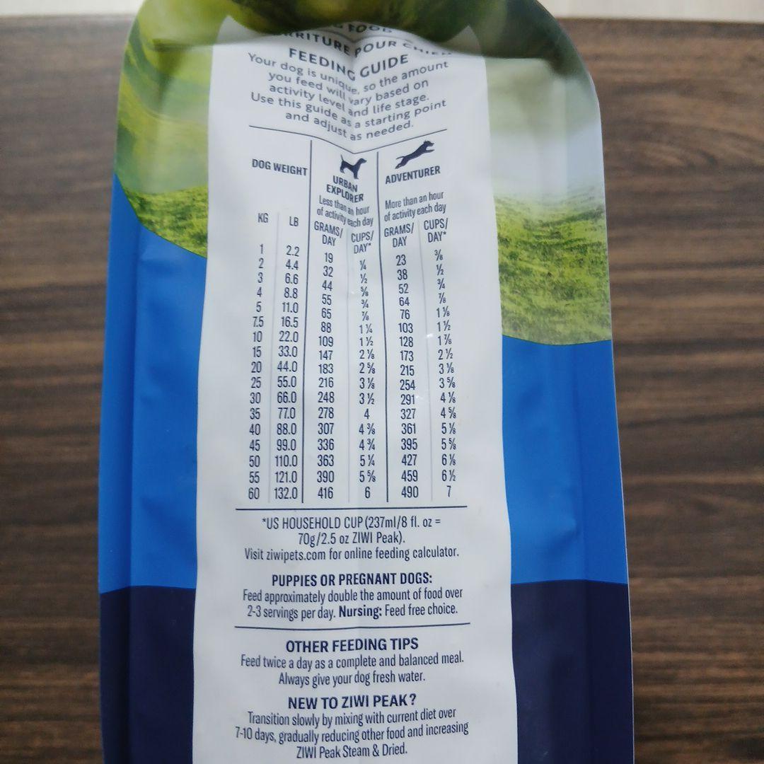 ZIWI Peak ラムとグリーン野菜 1.5kg