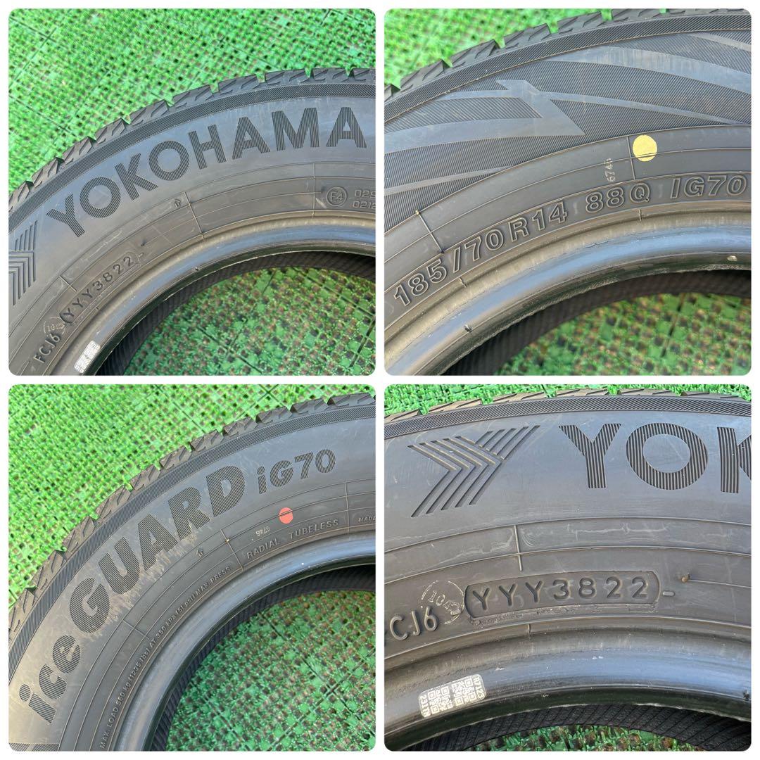 185/70R14 ヨコハマ アイスガードiG70・4本