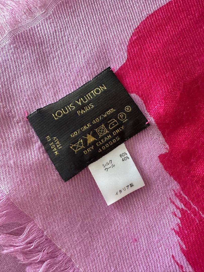 Louis Vuitton 大判ストール ピンク
