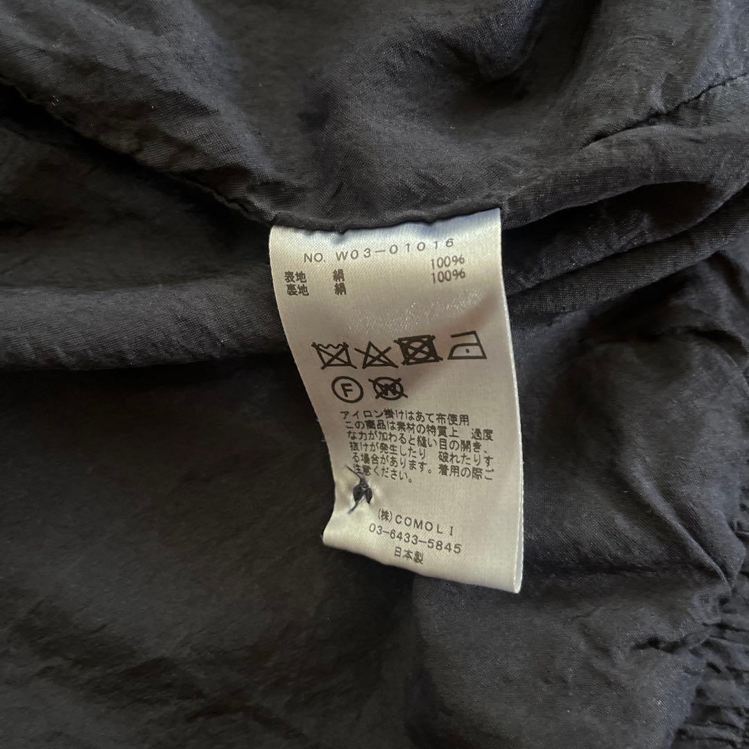 お*様 22AW COMOLI シルクスイングトップ　ネイビー　サイズ3