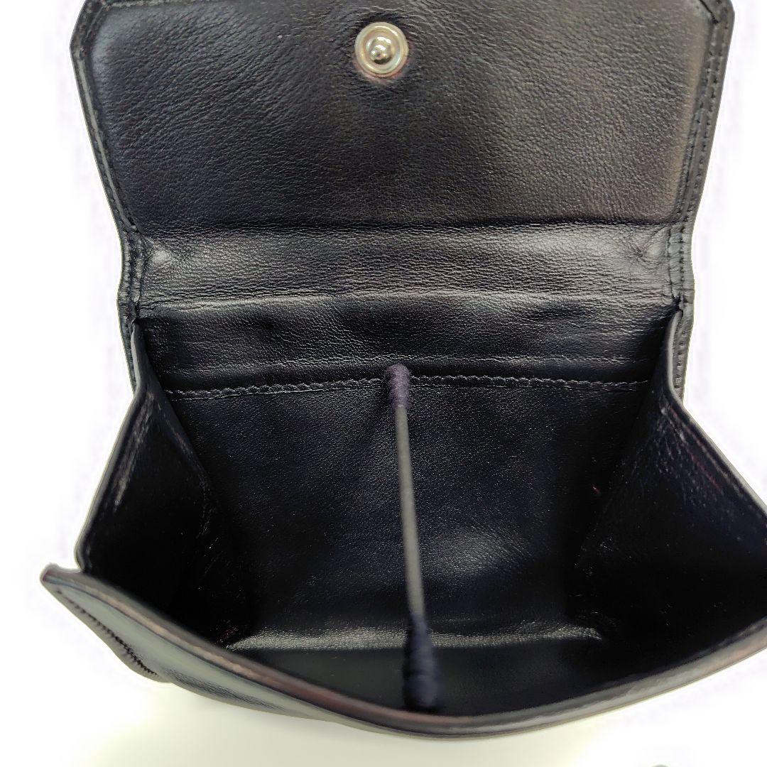 【極美品✨️】LOEWE ナッパ レザー アナグラム 財布 ロゴ 刻印 ブラック