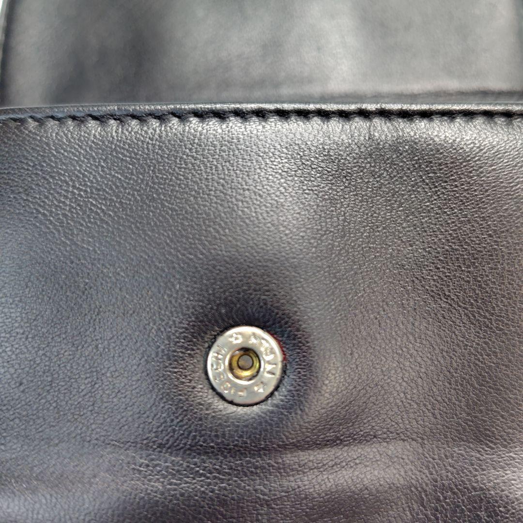 【極美品✨️】LOEWE ナッパ レザー アナグラム 財布 ロゴ 刻印 ブラック