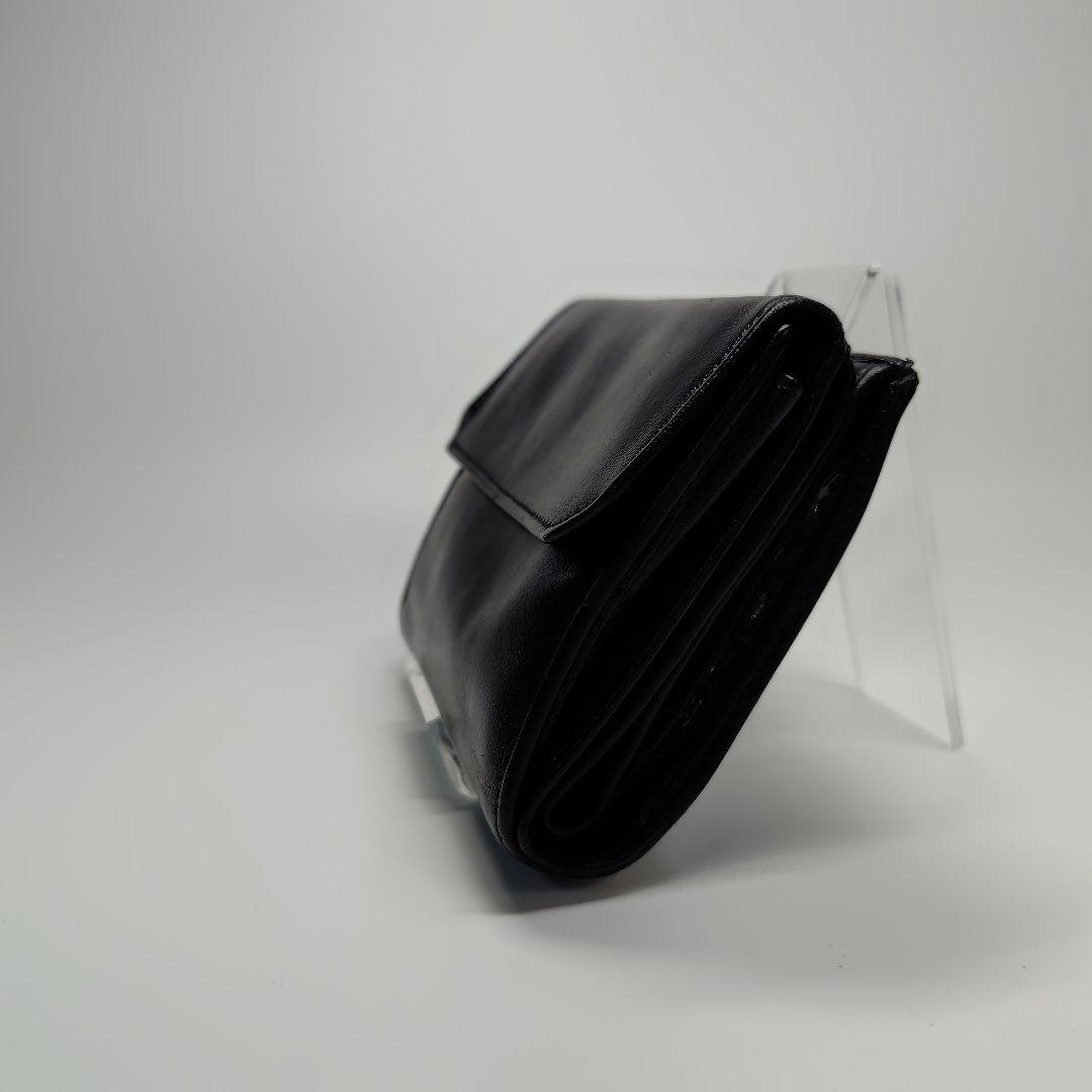 【極美品✨️】LOEWE ナッパ レザー アナグラム 財布 ロゴ 刻印 ブラック