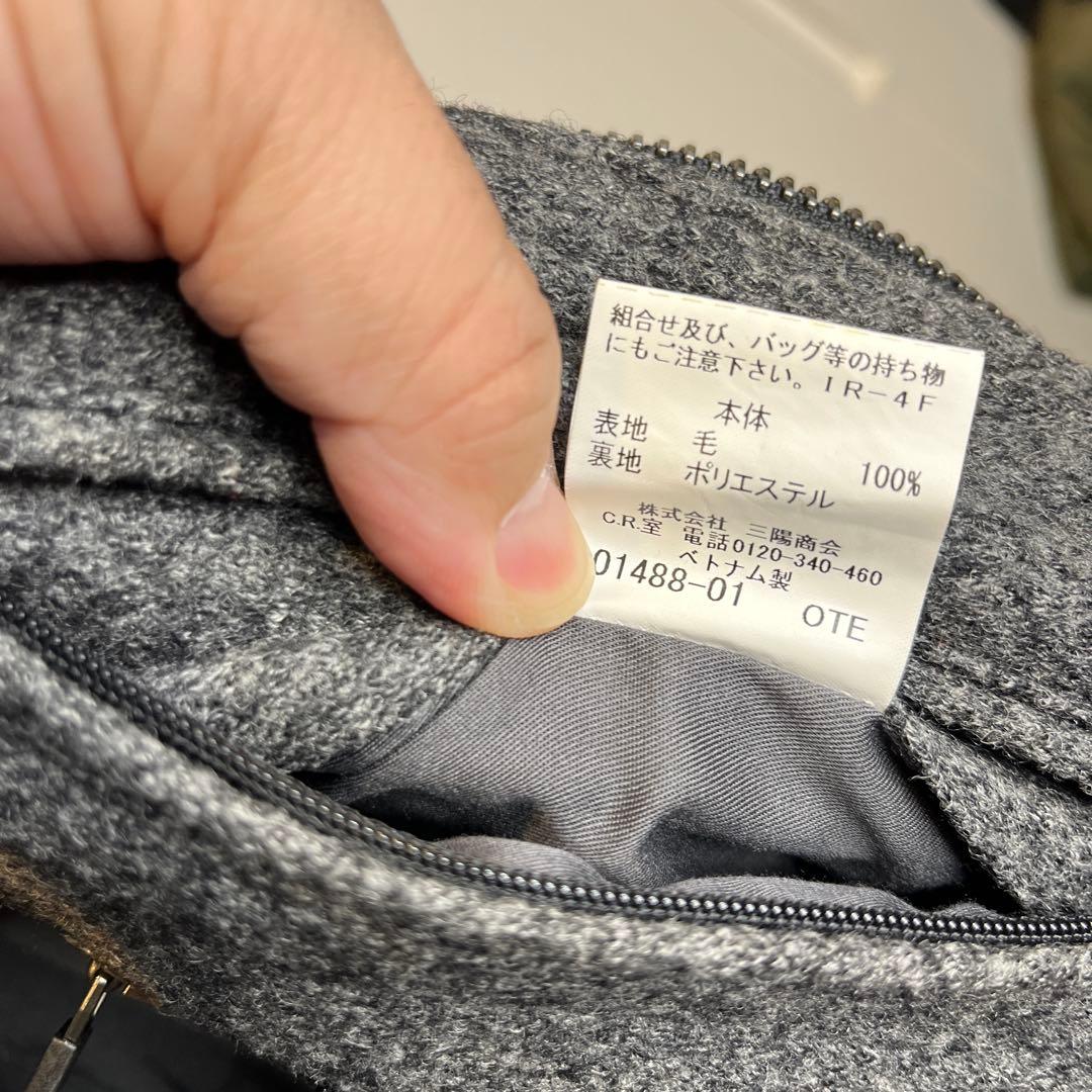 Burberry （バーバリー）三陽商会　サイズＬ　グレーダッフルコート