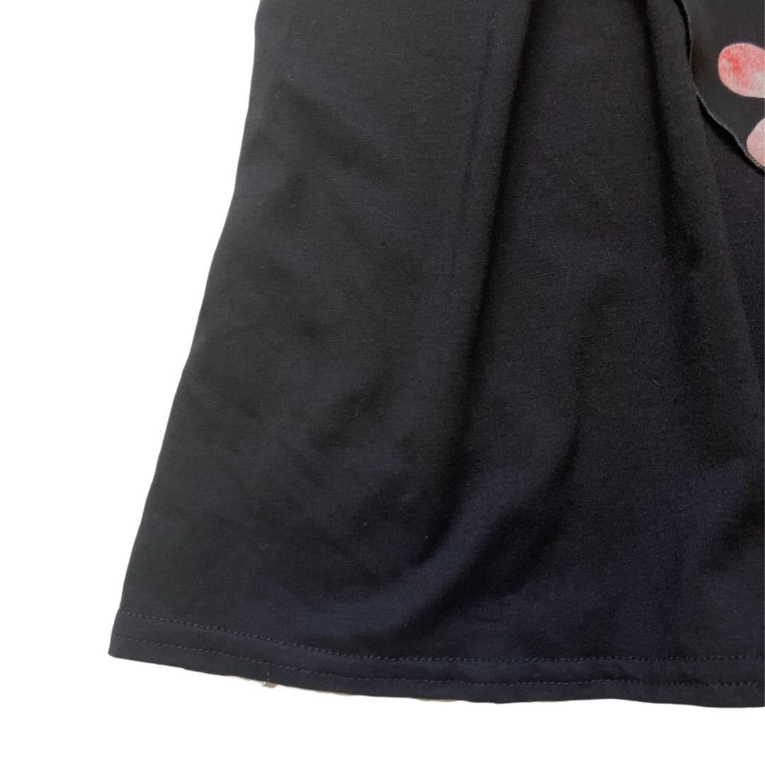 美品 エジェリ フランス製 変形 アシンメトリー カットソー 半袖 花柄