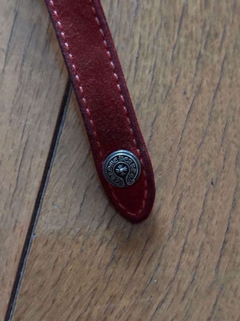 Chrome Hearts 赤　携帯ケース　スウェード