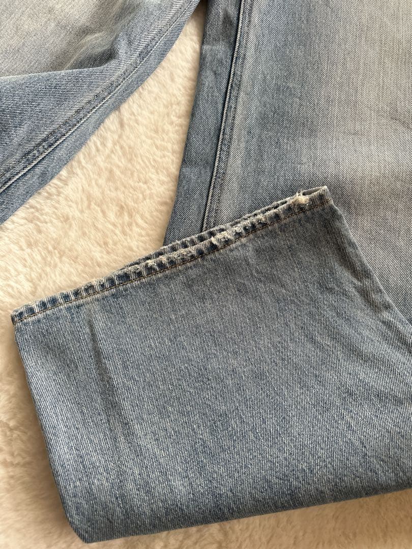 ✨美品❤️MOUSSY CROSS WAIST WIDE STRAIGHT デニム