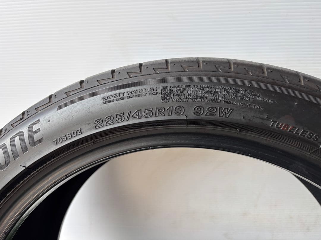 ✅ 225/45R19 ブリヂストン トランザ T005A国産 送料無料‼️