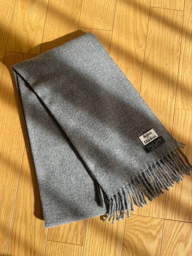 肉*イ様 Acne Studios マフラー ウール 旧ロゴ ヴァージンウール