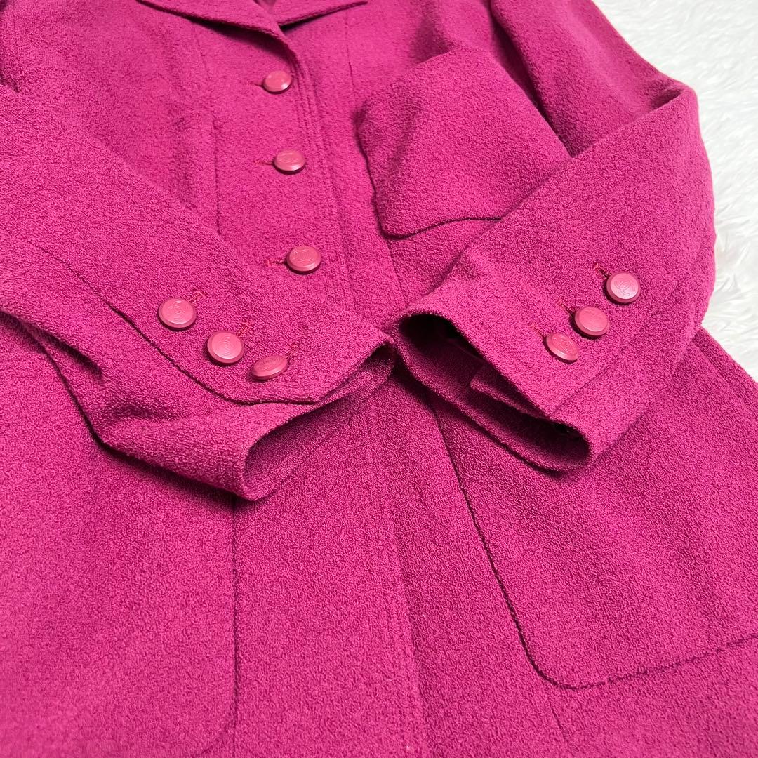 ココマーク✨ CHANEL シャネル ツイードシングルジャケット 4B 98A