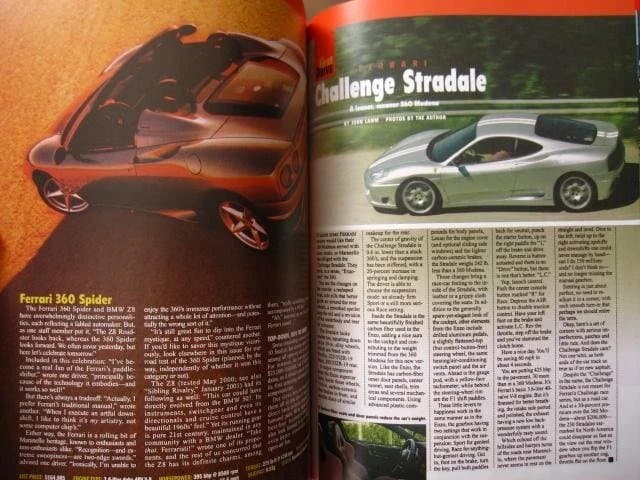 洋書 Road & Track Ferrari F355-360-F430