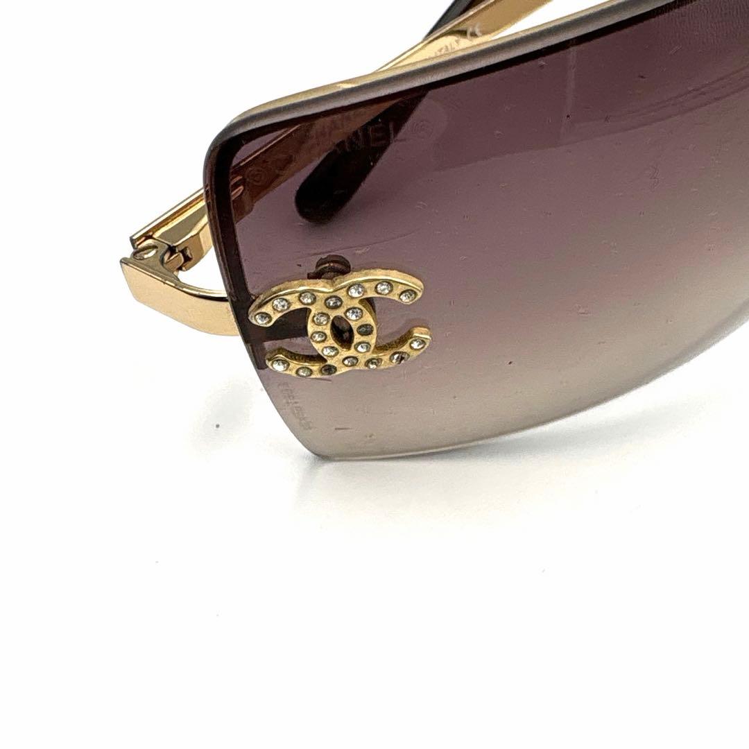 シャネル CHANEL ココマーク リムレス サングラス グラデ Y2K