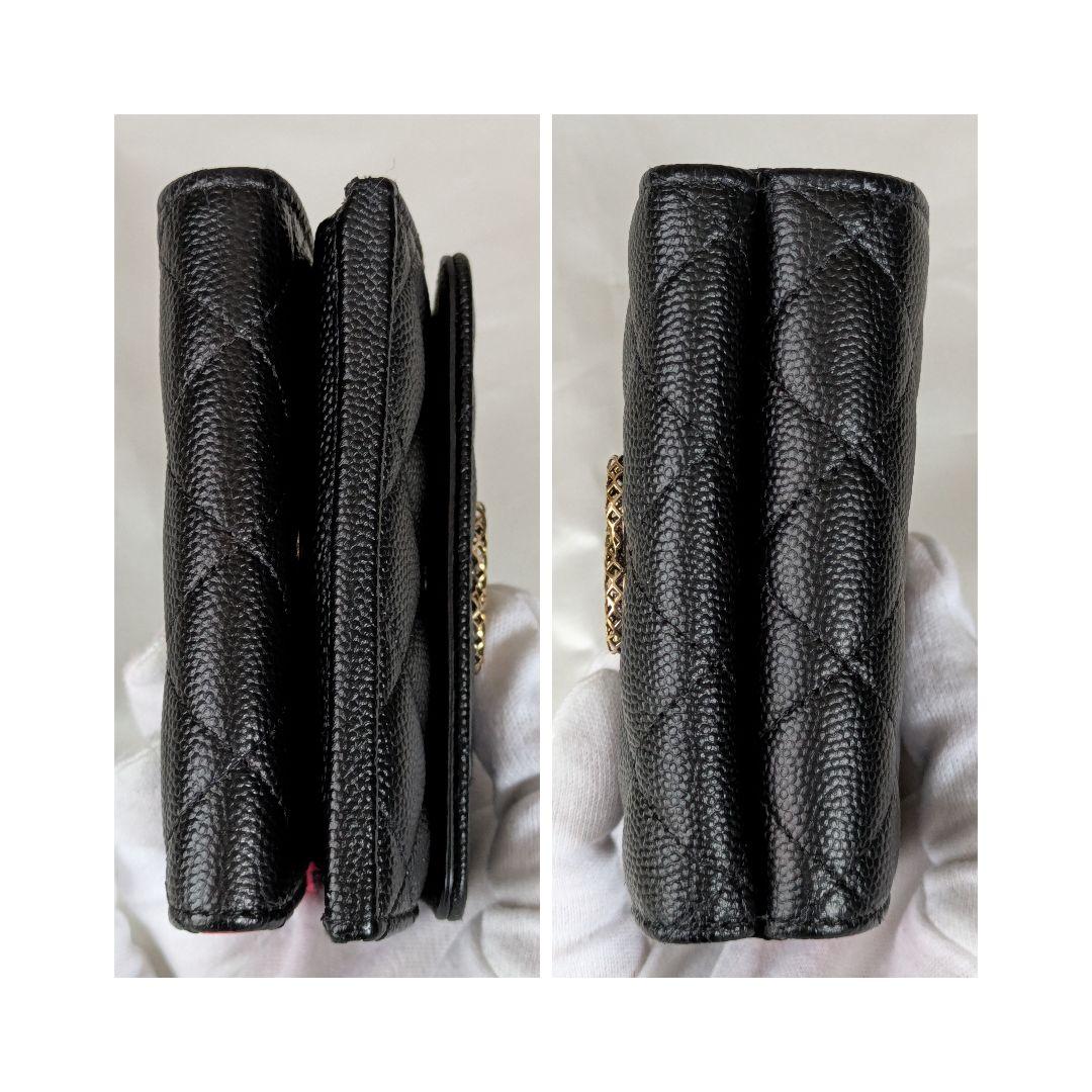 シャネル♥キャビアスキン♥三つ折り財布