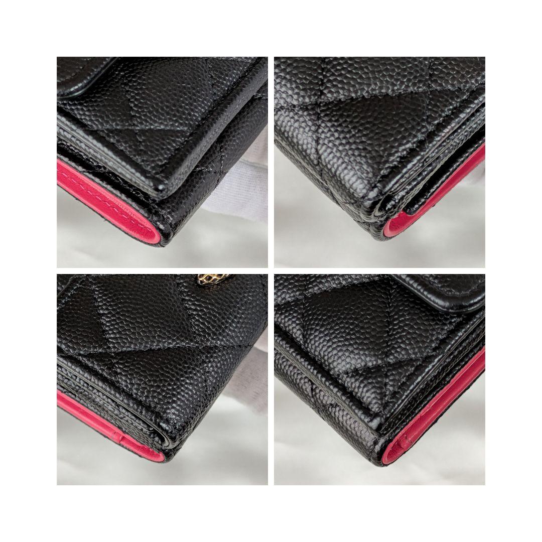 シャネル♥キャビアスキン♥三つ折り財布
