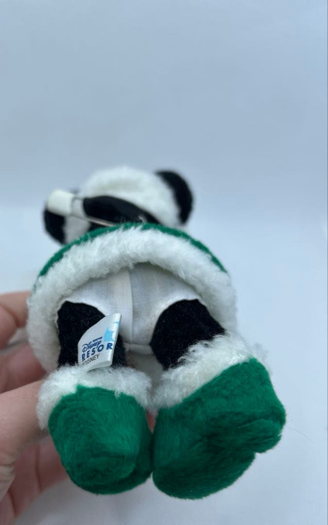 【美品タグ付き】ミニーマウス ぬいぐるみバッジ クリスマス 2001 レア