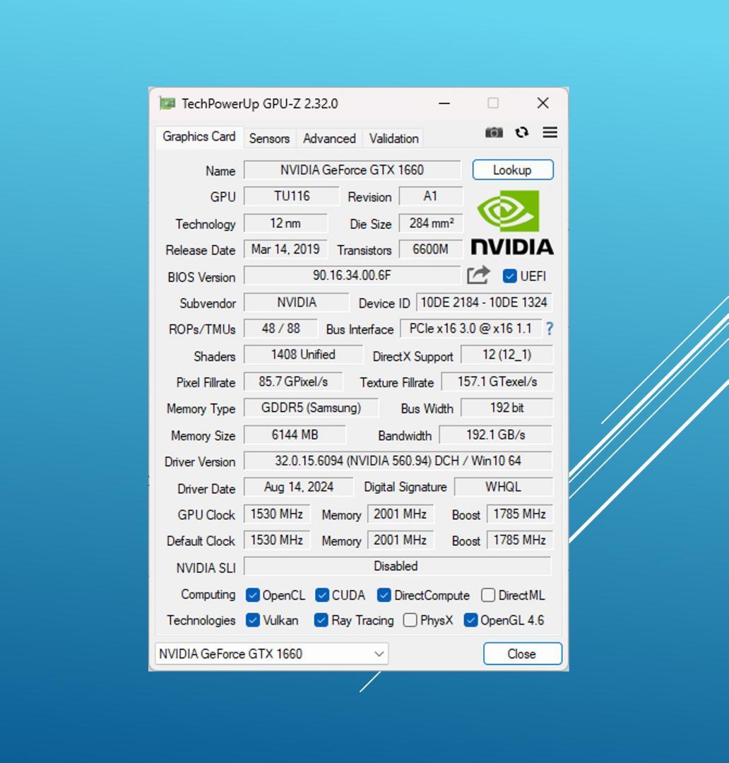 動作確認済み GTX1660 6G/#346