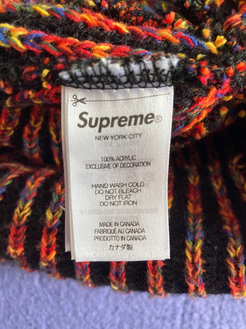 帽子 supreme 25FW Rainbow beanie