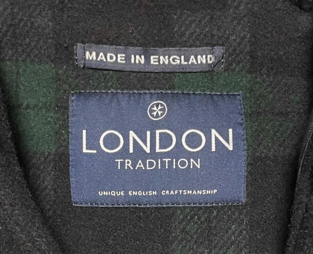 定価46,440円 英国製 ロンドントラディション 細身 メルトンダッフルコート