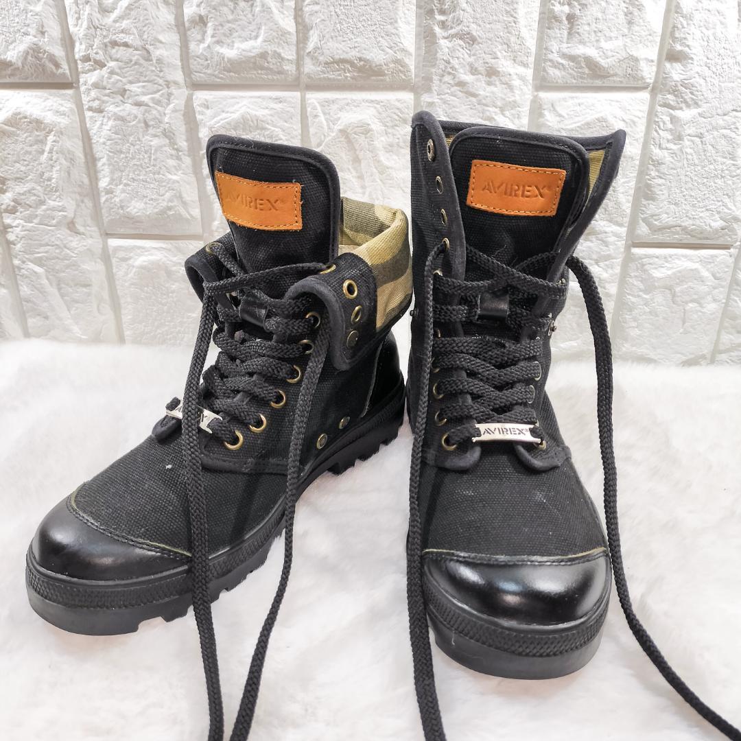 AVIREX 2WAYコンバットブーツ 23cm ミリタリー