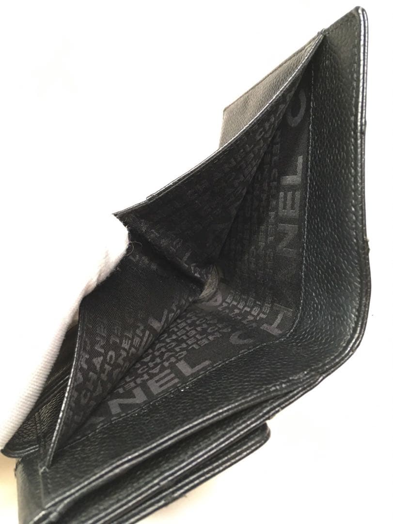 美品　シャネル　キャビアスキン　財布