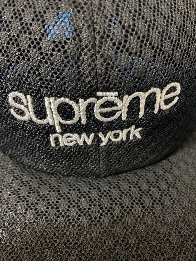 SUPREME air mesh 6panel キャップ　黒