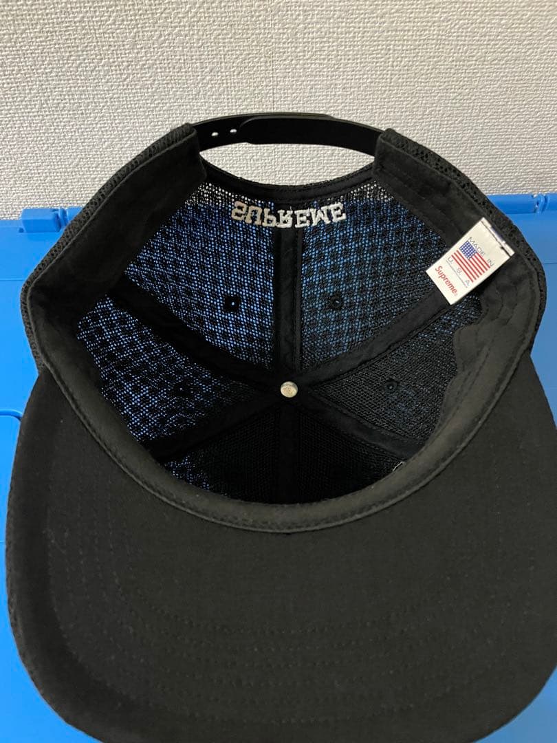 SUPREME air mesh 6panel キャップ　黒