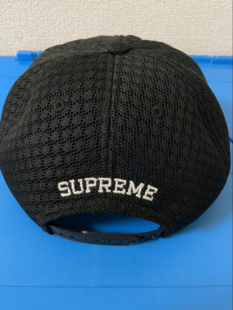 SUPREME air mesh 6panel キャップ　黒