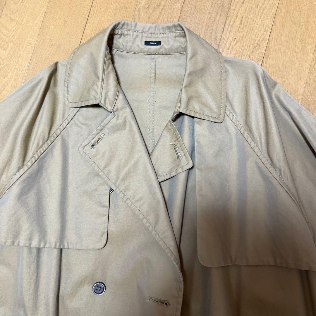 TISSUベージュ トレンチコート