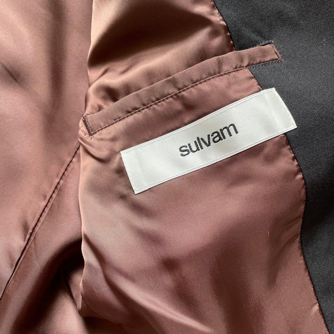 【美品】sulvam テーラードジャケット ブラック