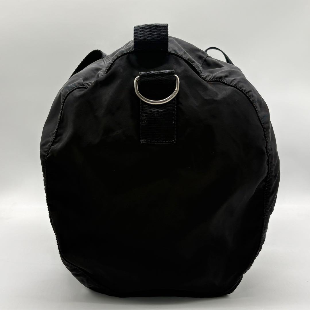 【Beck様】PRADA プラダ ボストンバッグ トラベルバッグ 三角ロゴ 黒