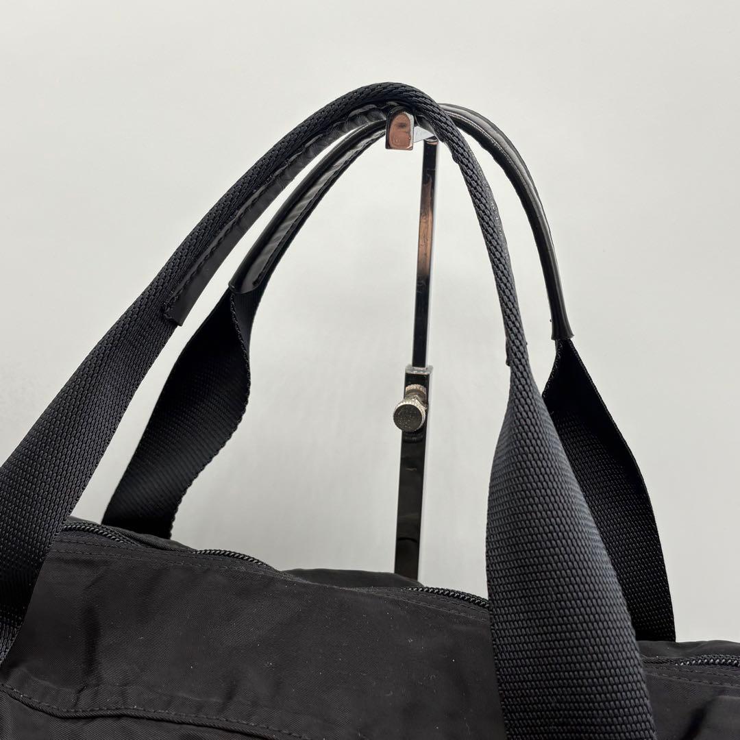 【Beck様】PRADA プラダ ボストンバッグ トラベルバッグ 三角ロゴ 黒