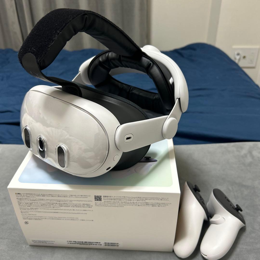 Quest3 512GB (ヘッドギア、レンズカバ、度付きレンズセット)