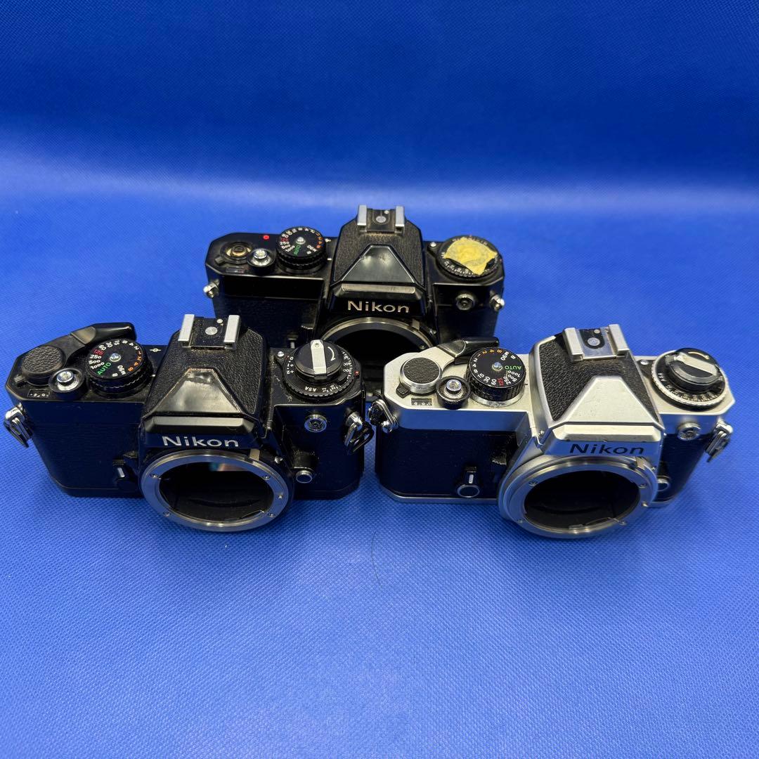 Nikon FE フィルム一眼レフカメラ 3台セット ジャンク
