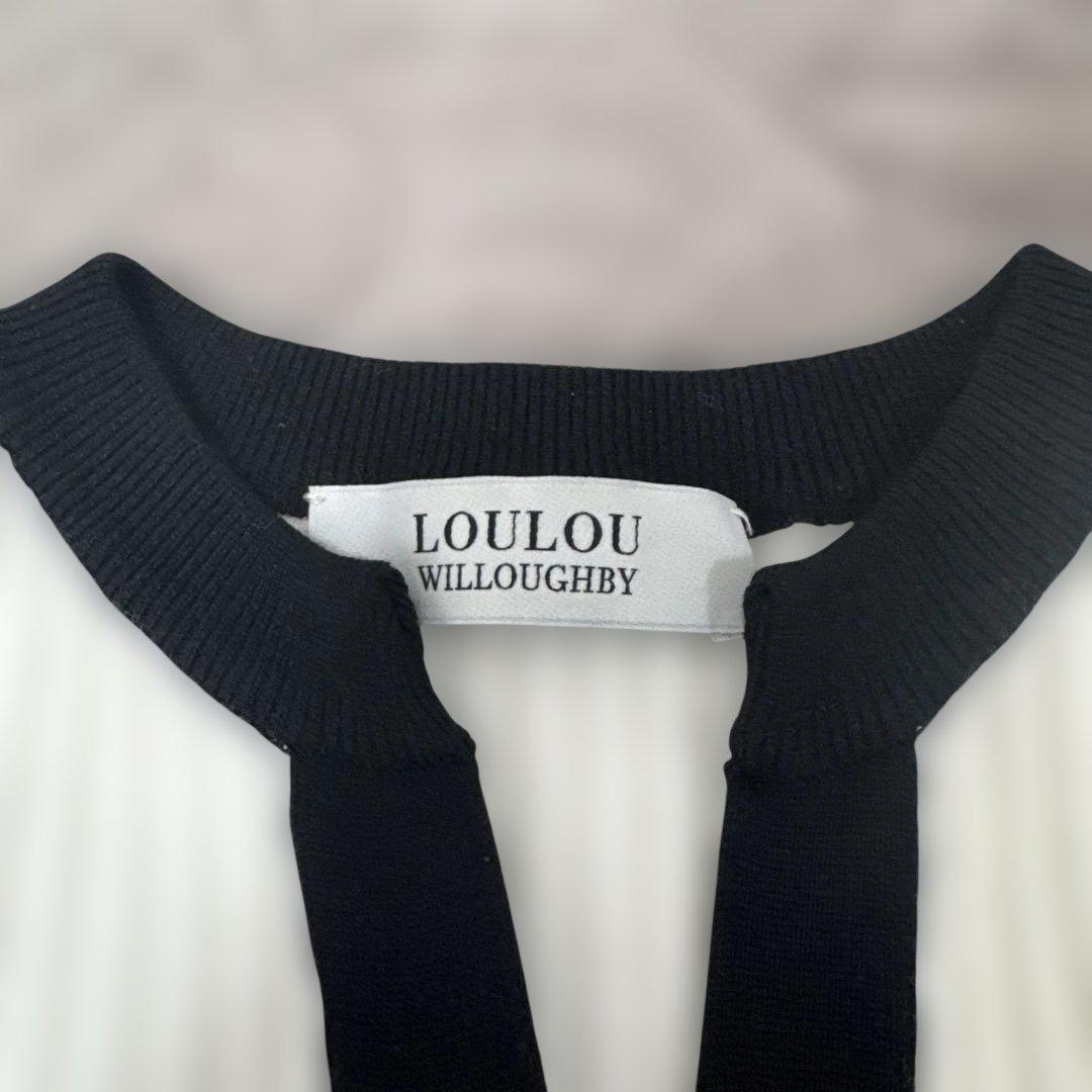 LOULOU WILLOUGHBY 半袖カーディガン ニット