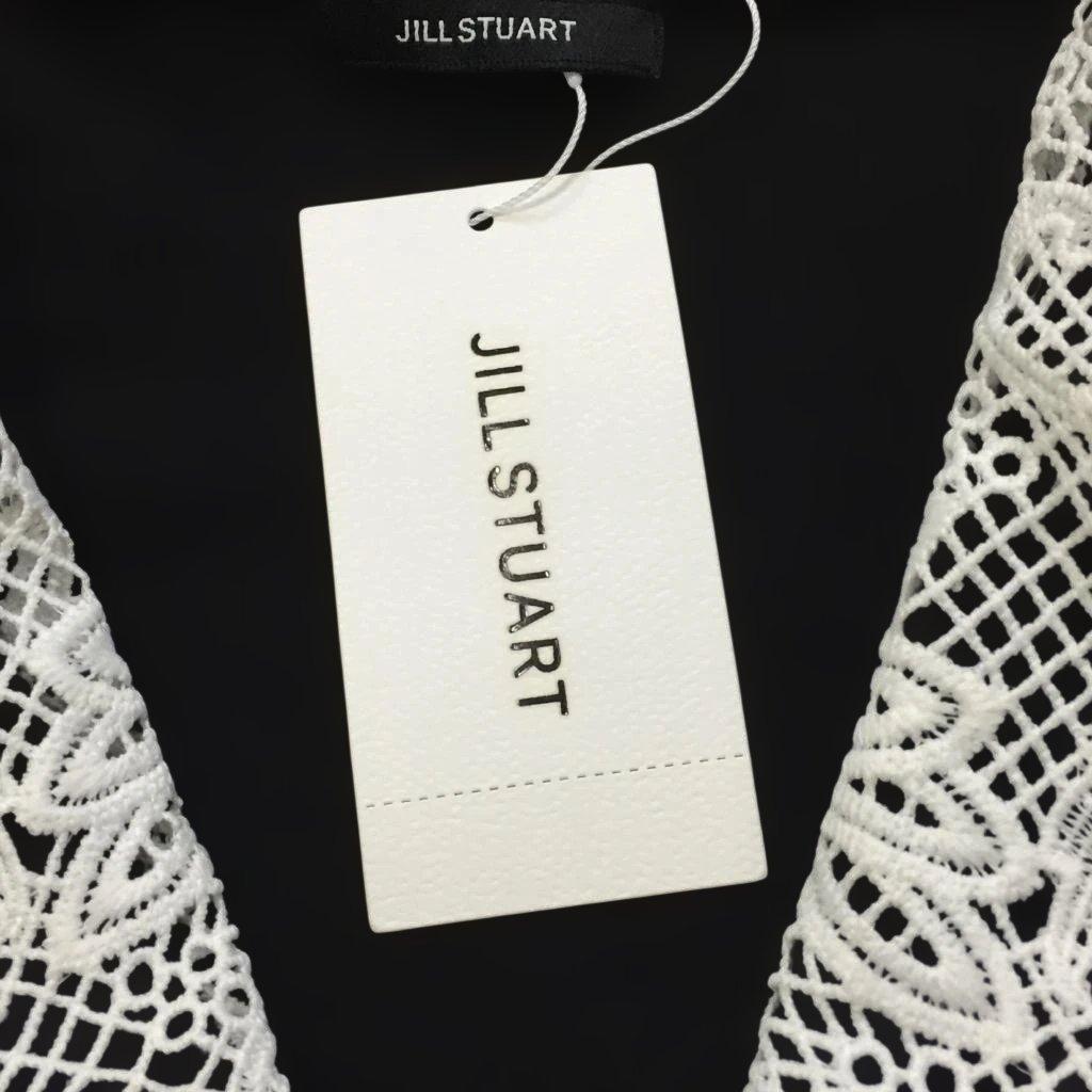 新品　JILLSTUART　ジルスチュアートレース衿ニットカーディガン　フリー