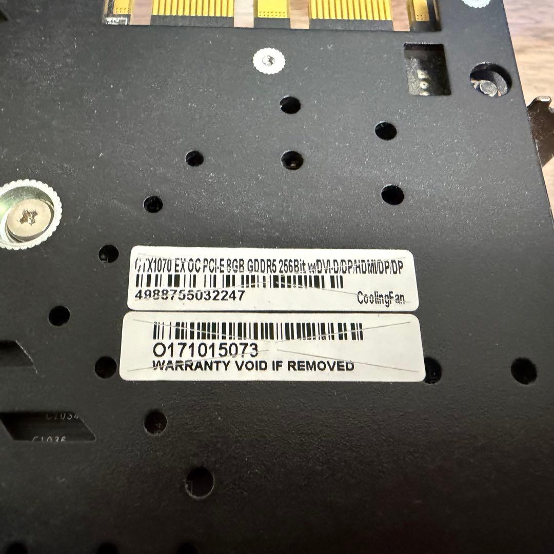 玄人志向　Geforce GTX 1070 動作確認済